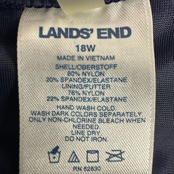 Lands End Swim Skirt with built-in briefs dark blue size 16 347223 - Picture 6 of 7